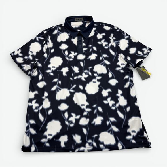 GFore Other - G FORE Blur Floral Tech Jersey Polo Mens XXL Performance Golf UPF 50 New